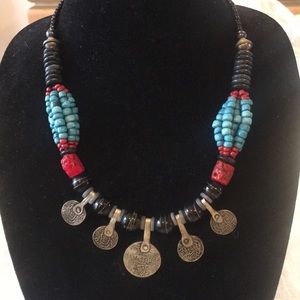 Moroccan coin necklace